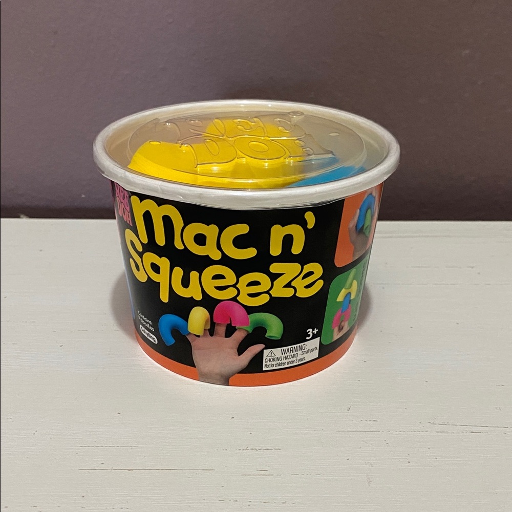 Schylling NeeDoh Mac N' Squeeze Novelty Sensory Fidget Stress Relief Toy